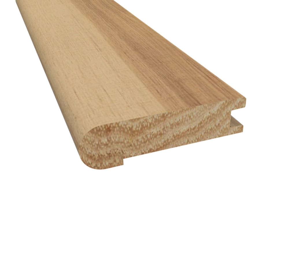 Prefinished Matte Hickory Hardwood 3/4 in thick x 3.125 in wide x 78 in Length Stair Nose