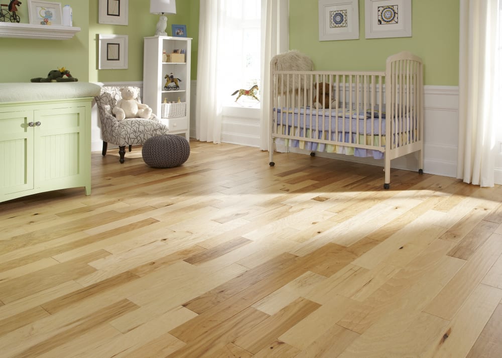 3/8 in. x 5 in. Natural Hickory Distressed Engineered Hardwood Flooring