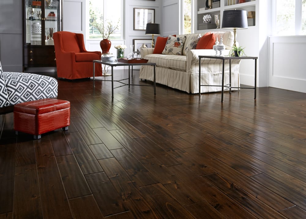 3/4 in. x 4.75 in. Palm Acacia Distressed Solid Hardwood Flooring