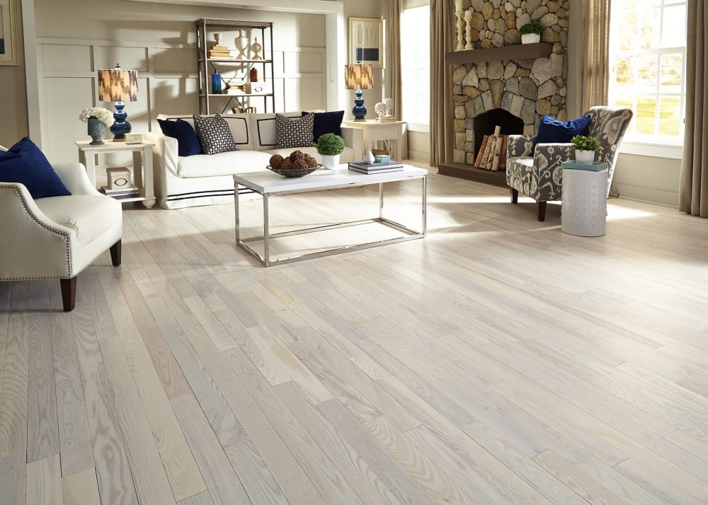 3/4 in. x 3.25 in. Matte Carriage House White Ash Solid Hardwood Flooring