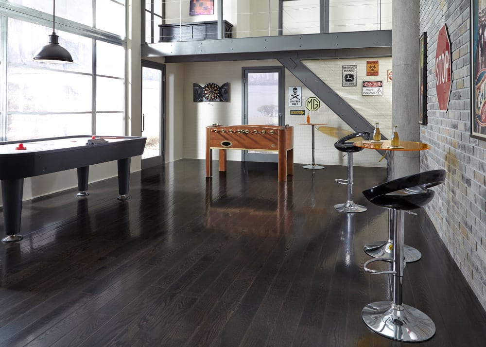 Espresso Oak Solid Hardwood Flooring in Entryway