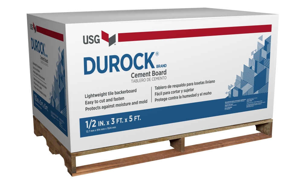 Durock 1/2" x 3' x 5' EdgeGuard Cement Board