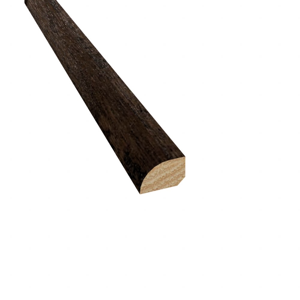 Prefinished Pioneer Leather Hickory Hardwood 1/2 in thick x .75 in wide x 78 in Length Shoe Molding