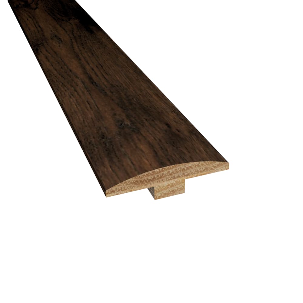 Prefinished Porter House Hickory Hardwood 1/4 in thick x 2 in wide x 78 in Length T-Molding