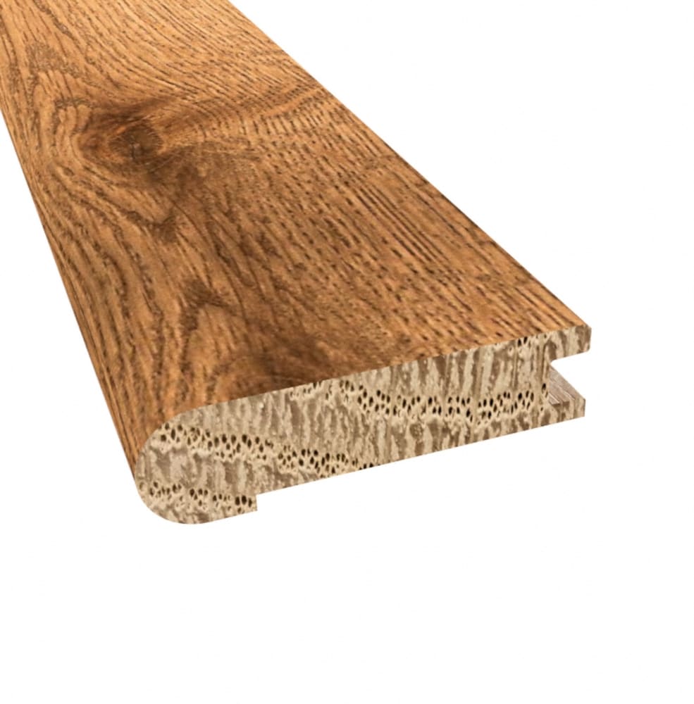 Prefinished Distressed Amherst Oak Hardwood 3/4 in thick x 3.125 in wide x 78 in Length Stair Nose