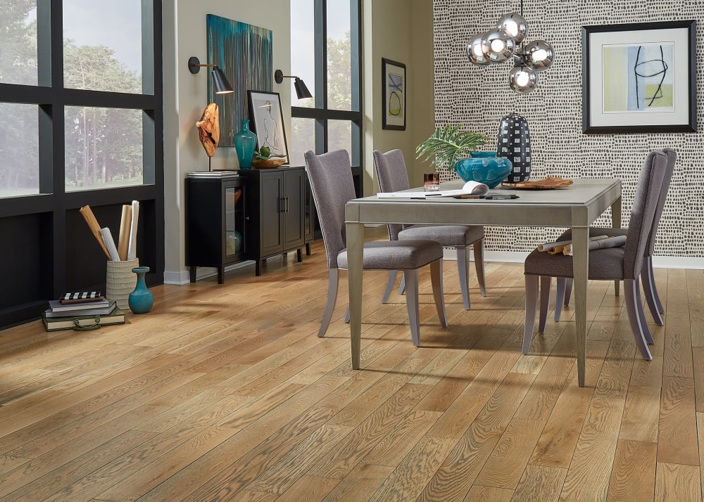 3/4 in. x 5 in. Cheshire Oak Distressed Solid Hardwood Flooring