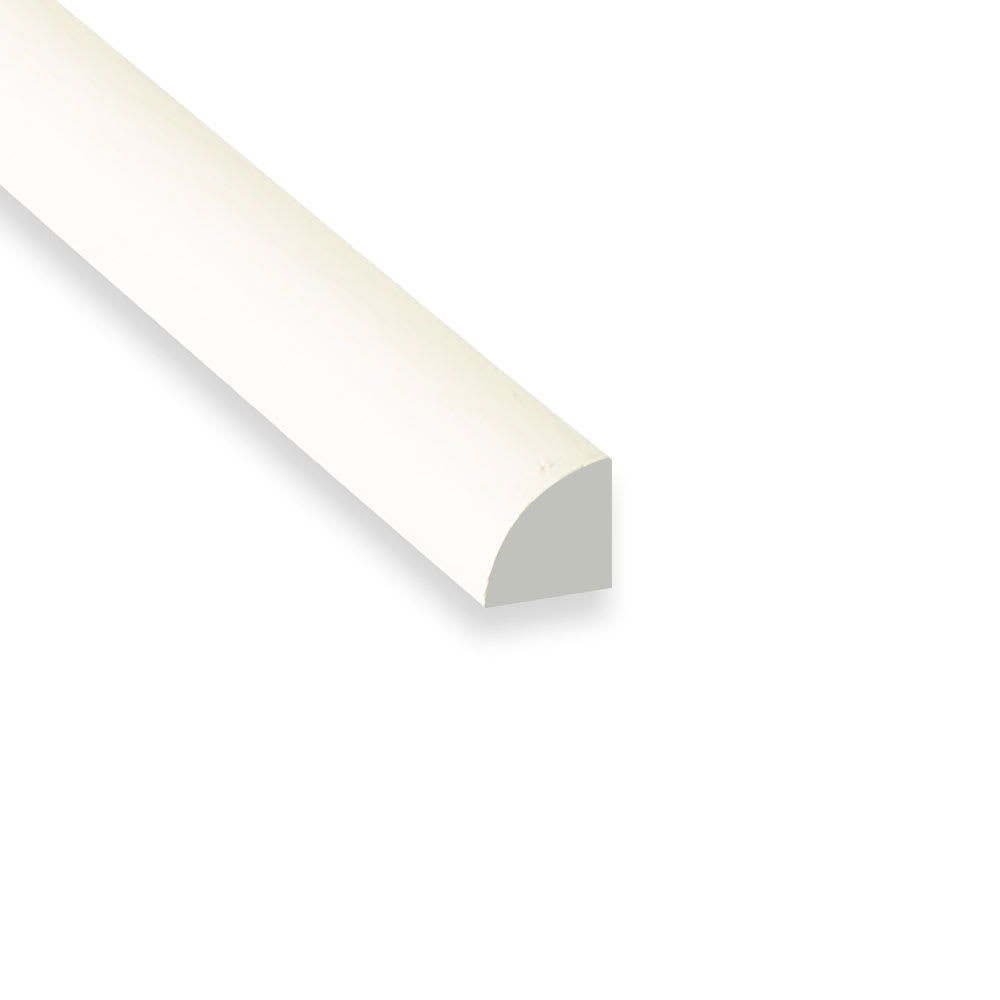 White Molding WM106 Painted MDF 11/16 in x 11/16 in x 8 ft Quarter Round