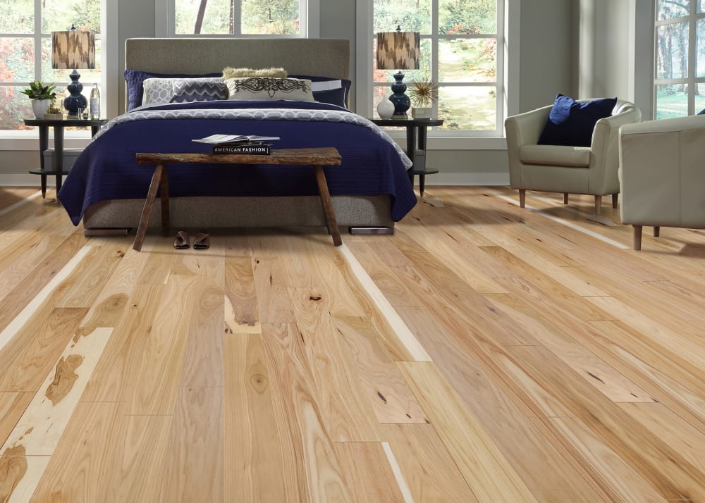 1/2 in x 4.75 in Matte Hickory Quick Click Engineered Hardwood Flooring
