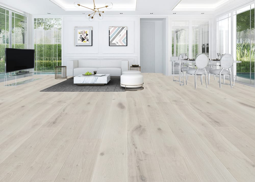 5/8 in. x 9.45 in. Sanibel Island White Oak Distressed Engineered Hardwood Flooring