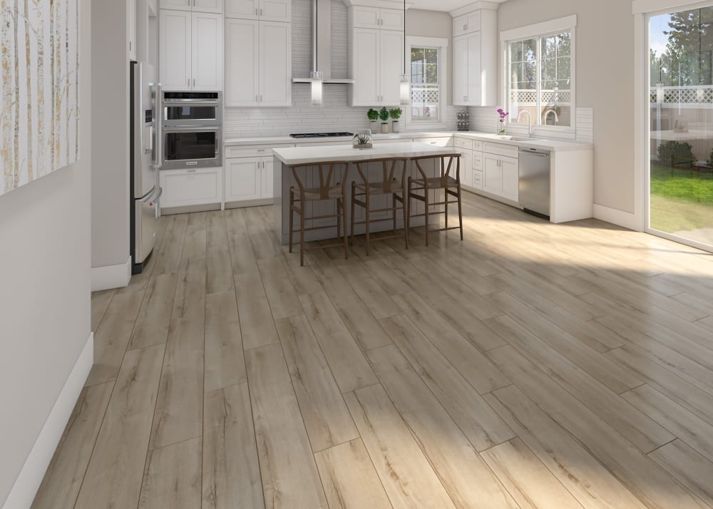 Dream Home 8mm Village Frost Oak W Pad, Best Waterproof Laminate Flooring With Attached Underlayment