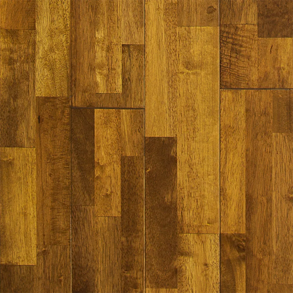 3/4 in x 6 in Golden Hevea Solid Hardwood Flooring