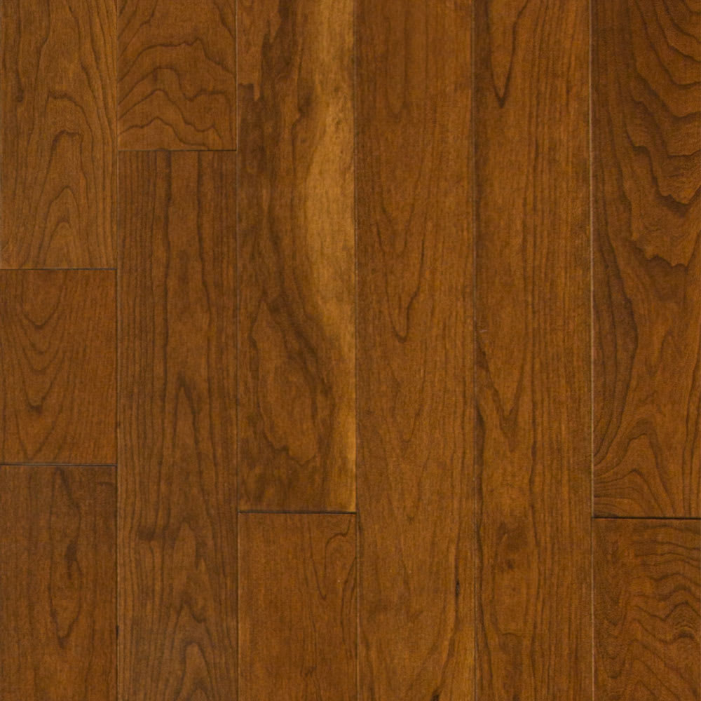 3/4 in. x 4 in. Leather Brown American Cherry Solid Hardwood Flooring