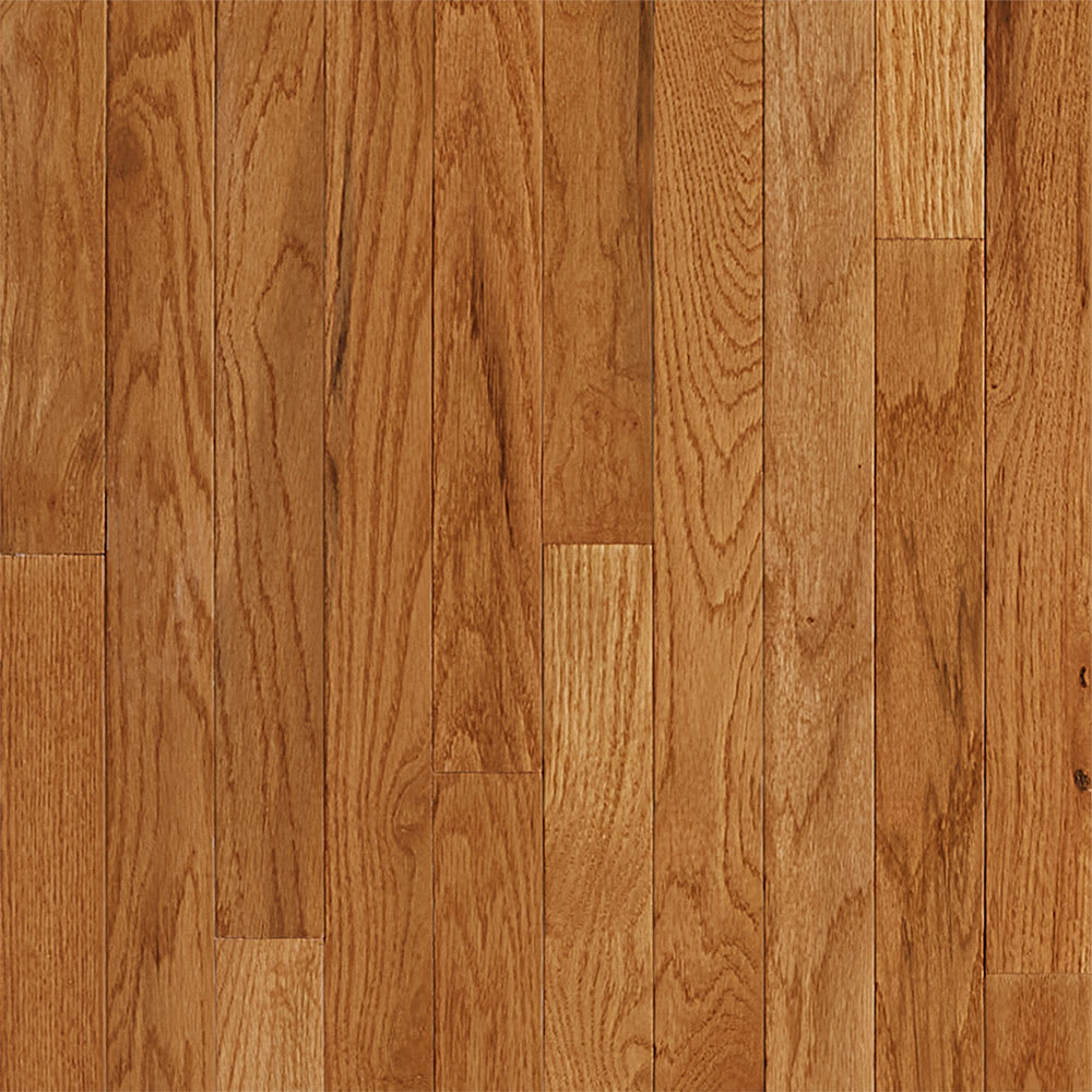 3/4 in x 2-1/4 in Gunstock Oak Solid Hardwood Flooring
