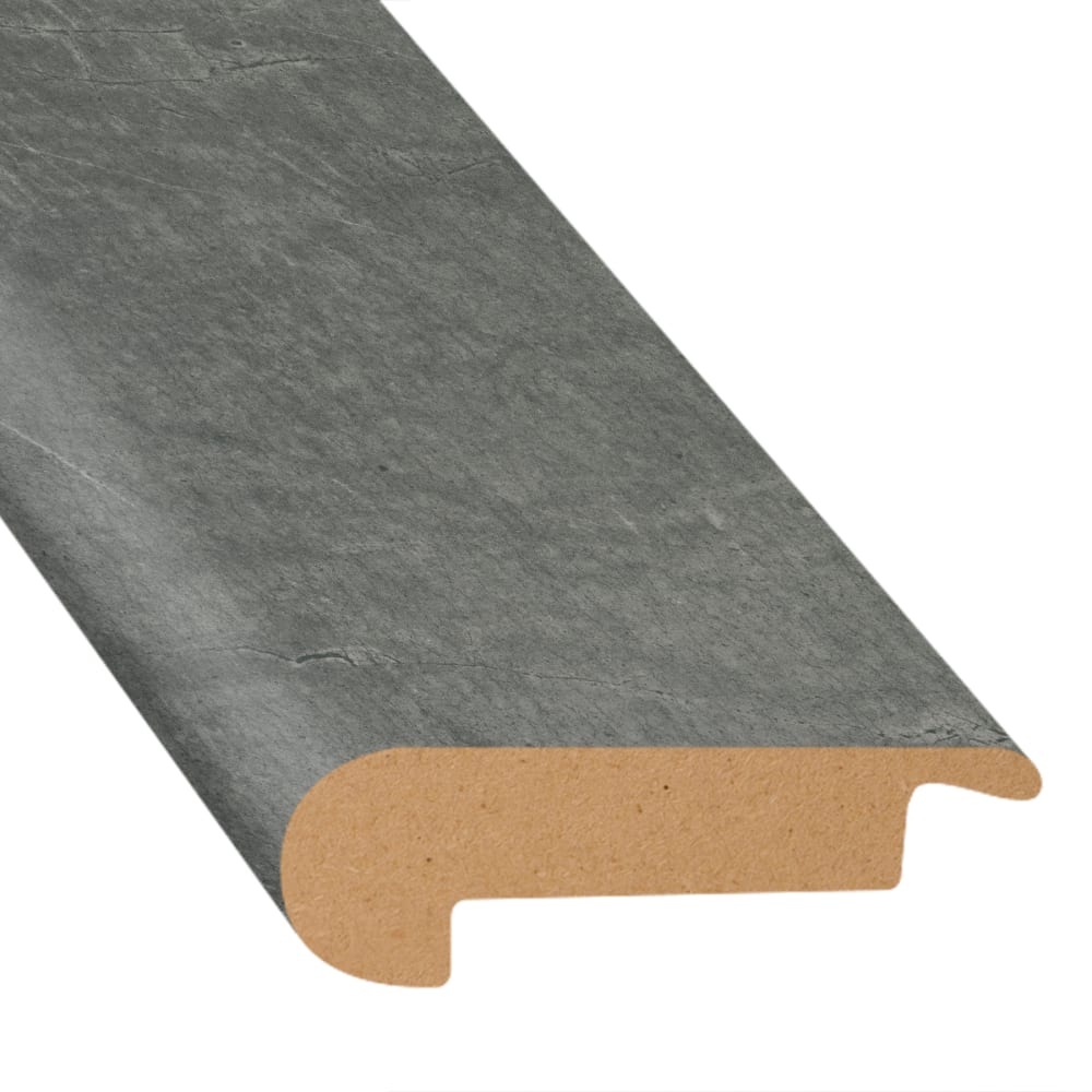 Silver Haze Laminate Waterproof 2.23 in wide x 7.5 ft Length Low Profile Stair Nose 