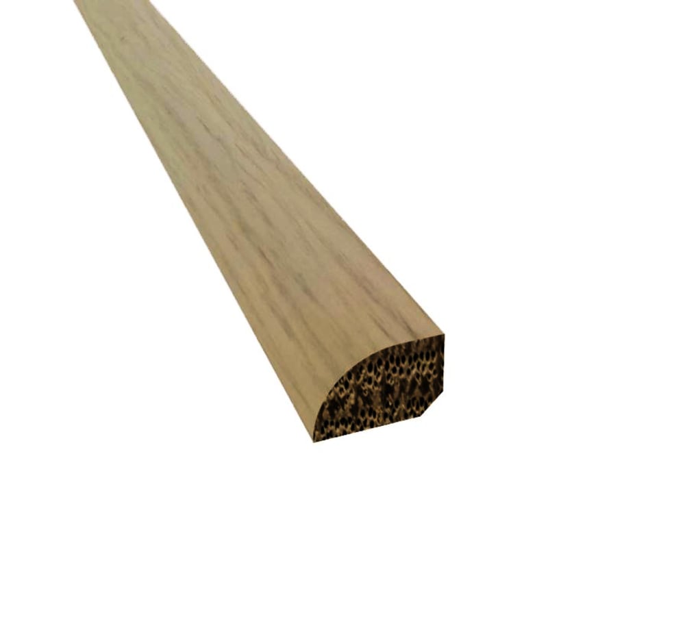 Prefinished Valberg White Oak 3/4 in. Tall x 0.5 in. Wide x 6.5 ft. Length Shoe Molding
