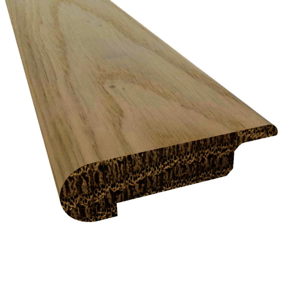 Prefinished Valberg White Oak 7/16 in. Thick x 2.75 in. Wide x 6.5 ft. Length Overlap Stair Nose