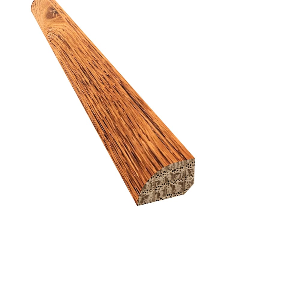 Carbonized White Oak Hardwood 1/2 in. Thick x 0.75 in. Wide x 78 in. Length Shoe Molding