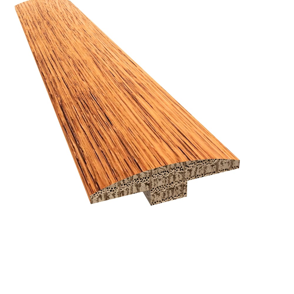 Carbonized White Oak Hardwood 1/4 in. Thick x 2 in. Wide x 78 in. Length T-Molding
