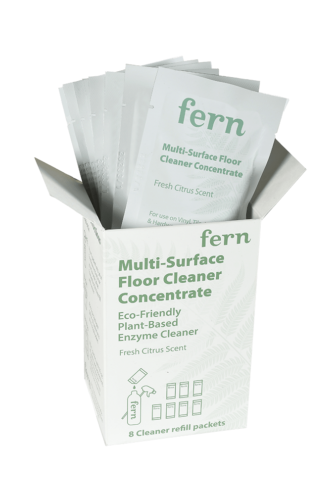 Fern Floor Cleaner Concentrate 8pk eco-friendly plant-based enzyme cleaner
