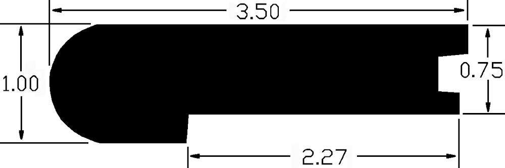 Stair Nose Profile Drawing