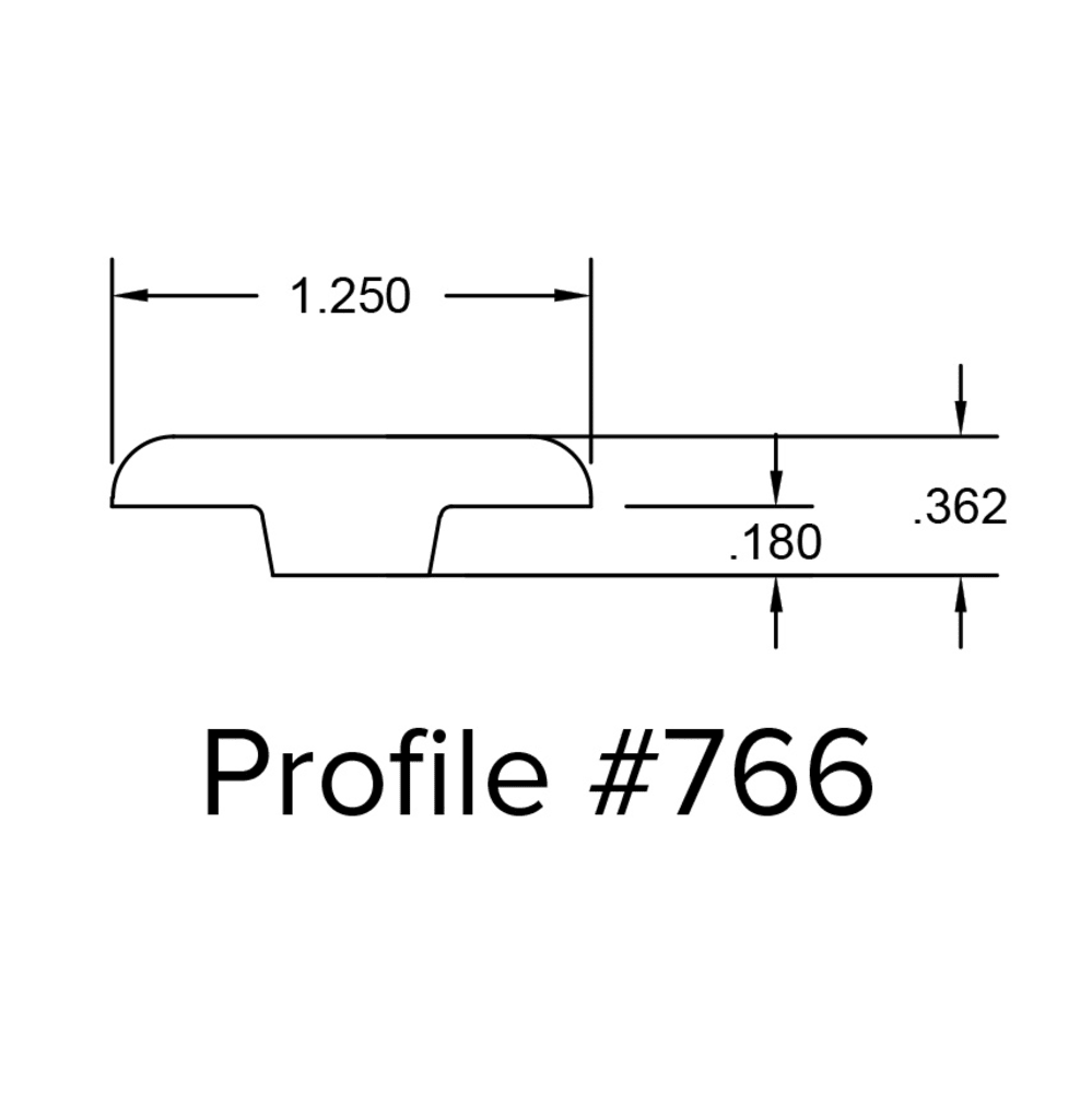 T-Molding Profile Drawing