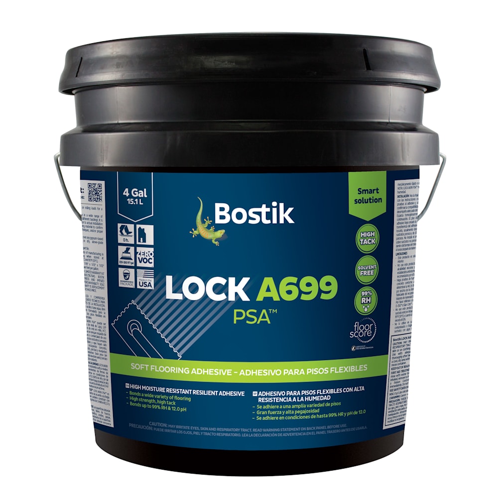 Bostik - Lock A699 PSA Soft Flooring Adhesive - 4 Gallon